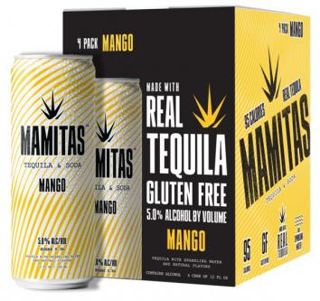 Mamitas - Mango Tequila & Soda (4 pack bottles) (4 pack bottles)