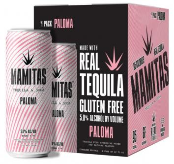 Mamitas - Paloma Tequila & Soda (4 pack bottles) (4 pack bottles)
